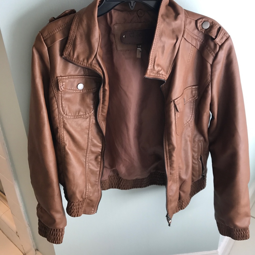 Very nice brown true leather jacket